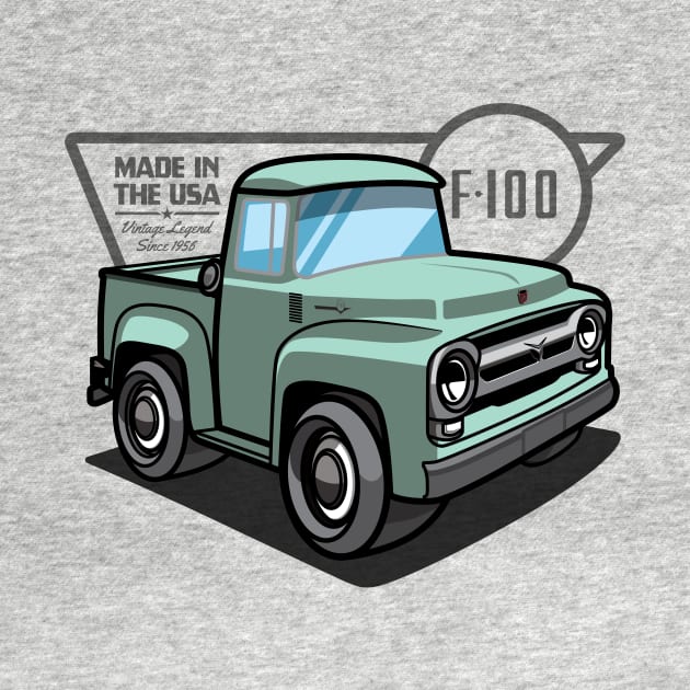 Meadow Mist Green F100 - 1956 by jepegdesign